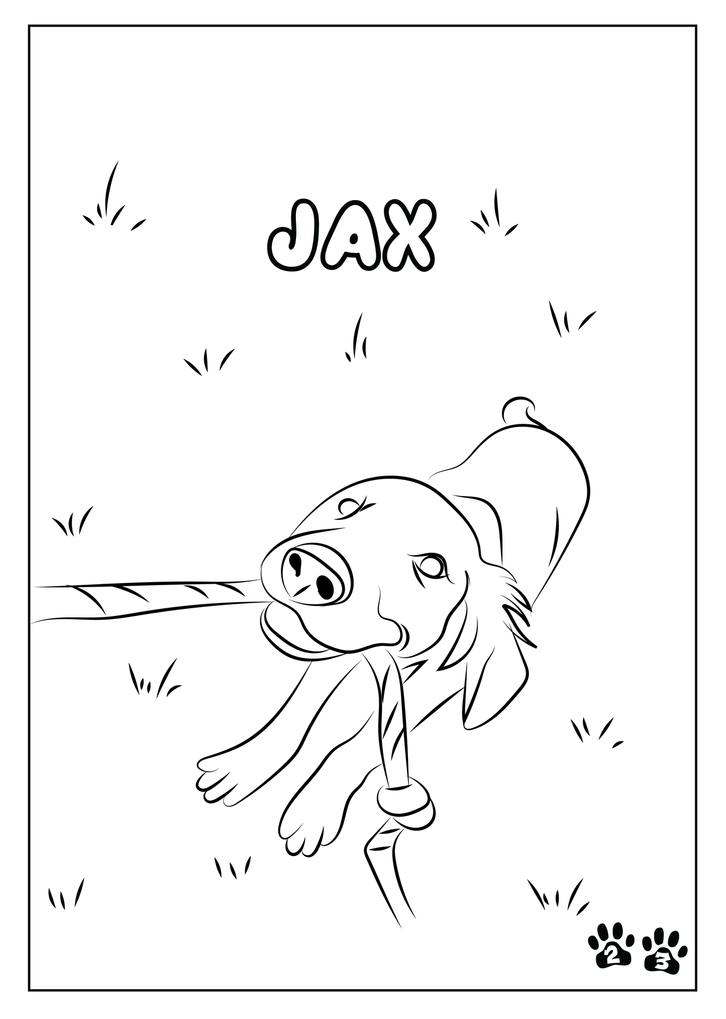 Custom Pet Coloring Pages