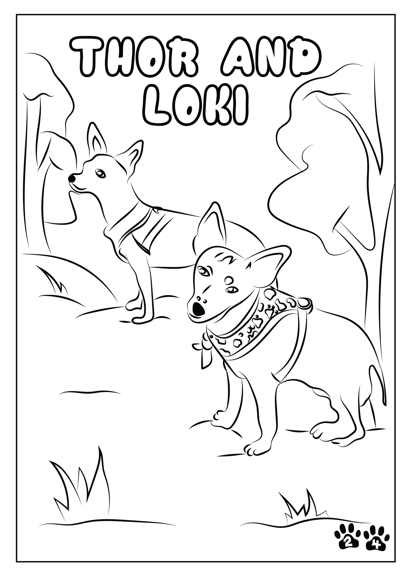 Custom Pet Coloring Pages