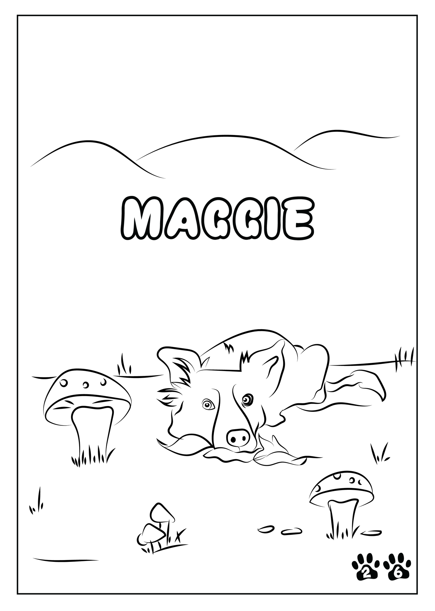 Custom Pet Coloring Pages