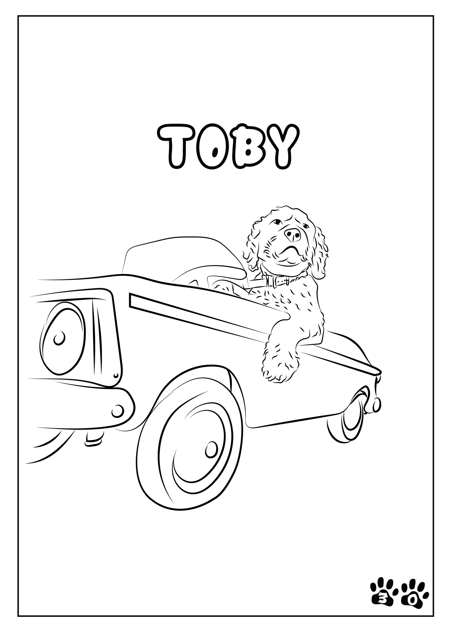 Custom Pet Coloring Pages