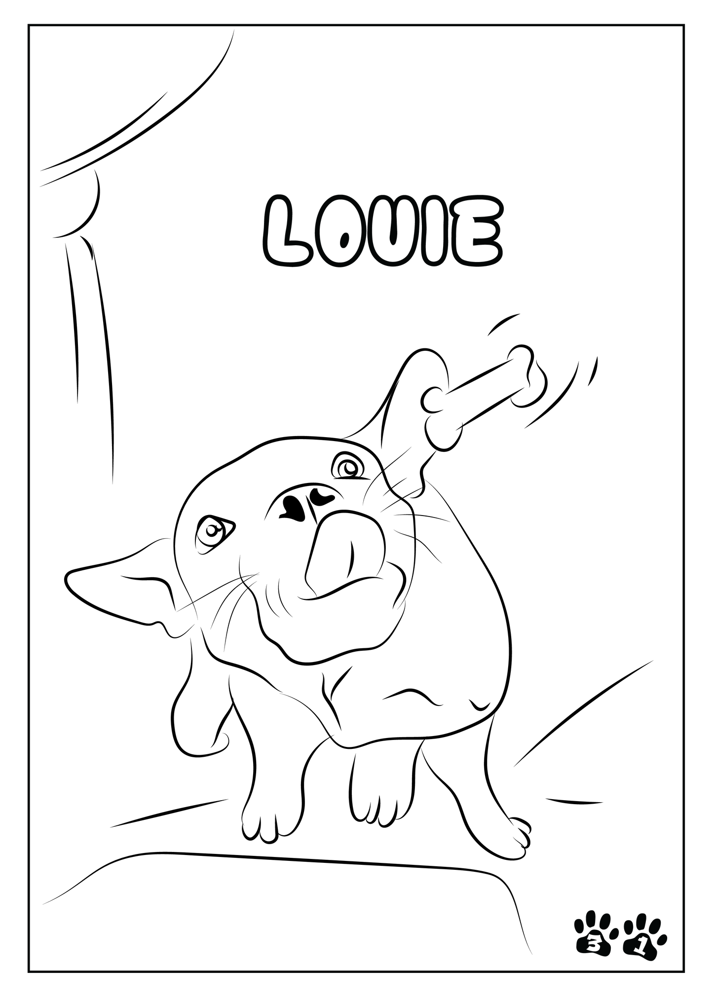 Custom Pet Coloring Pages