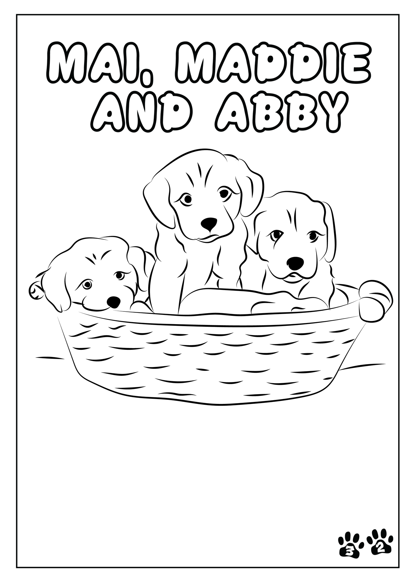 Custom Pet Coloring Pages