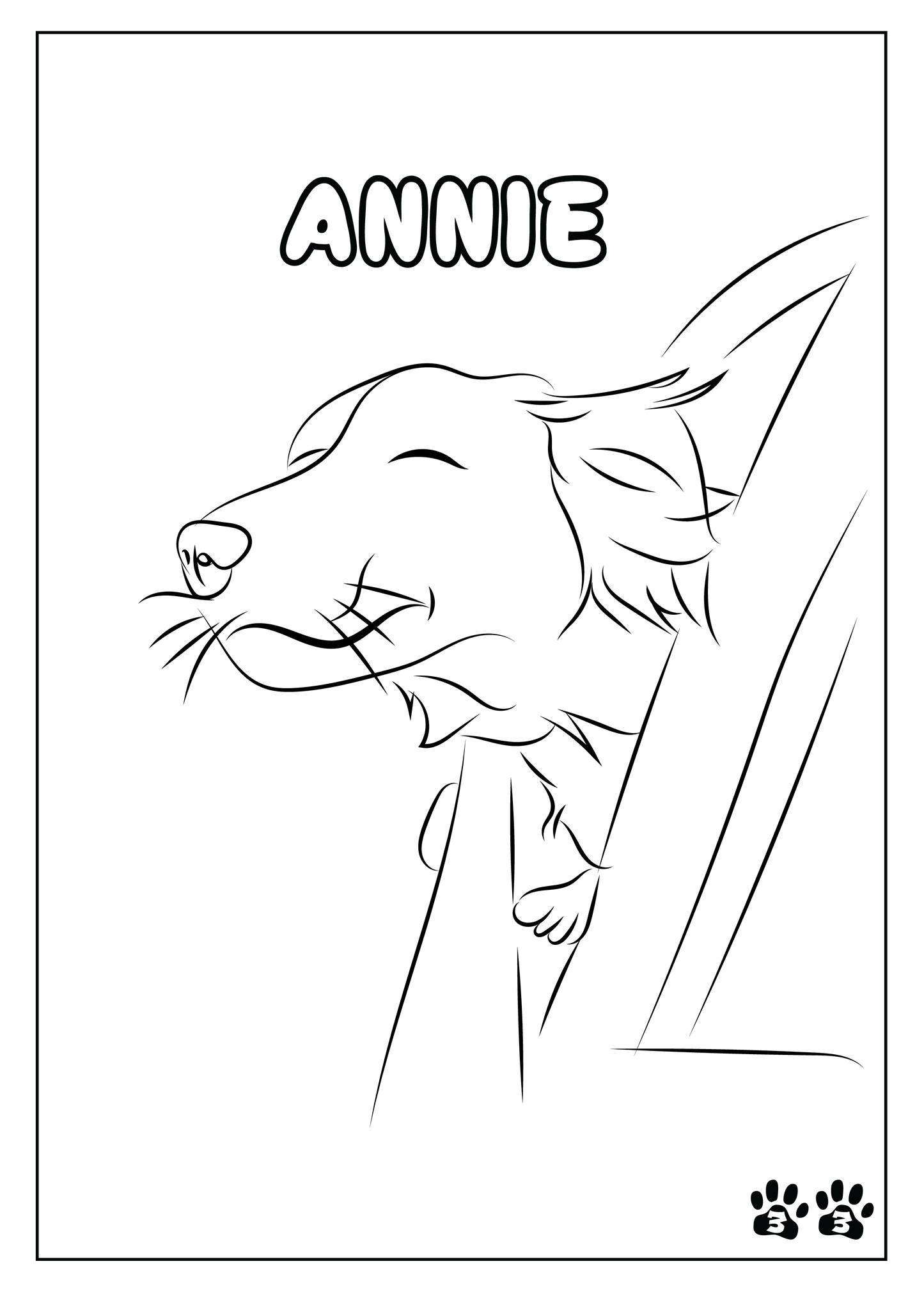 Custom Pet Coloring Pages
