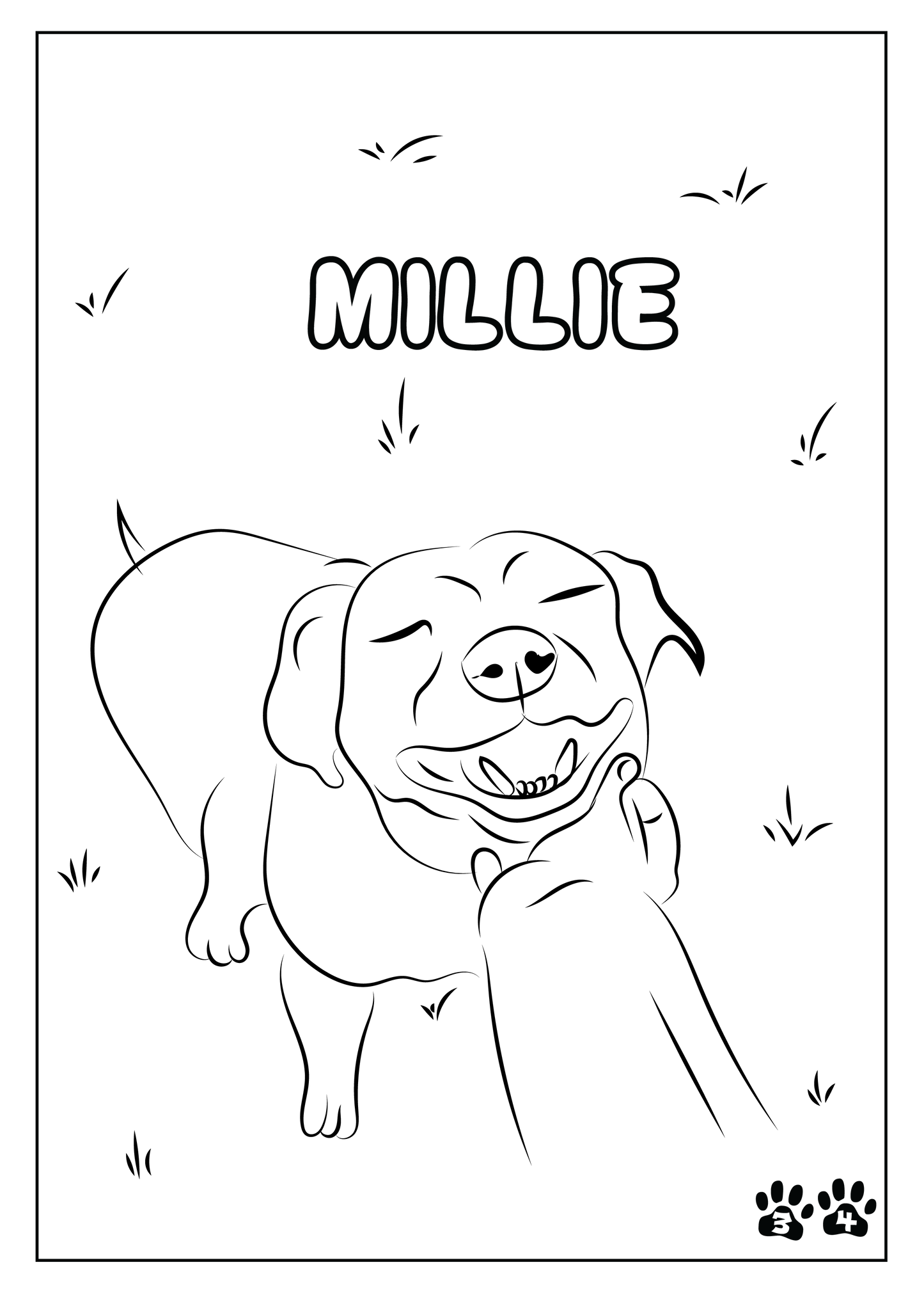 Custom Pet Coloring Pages