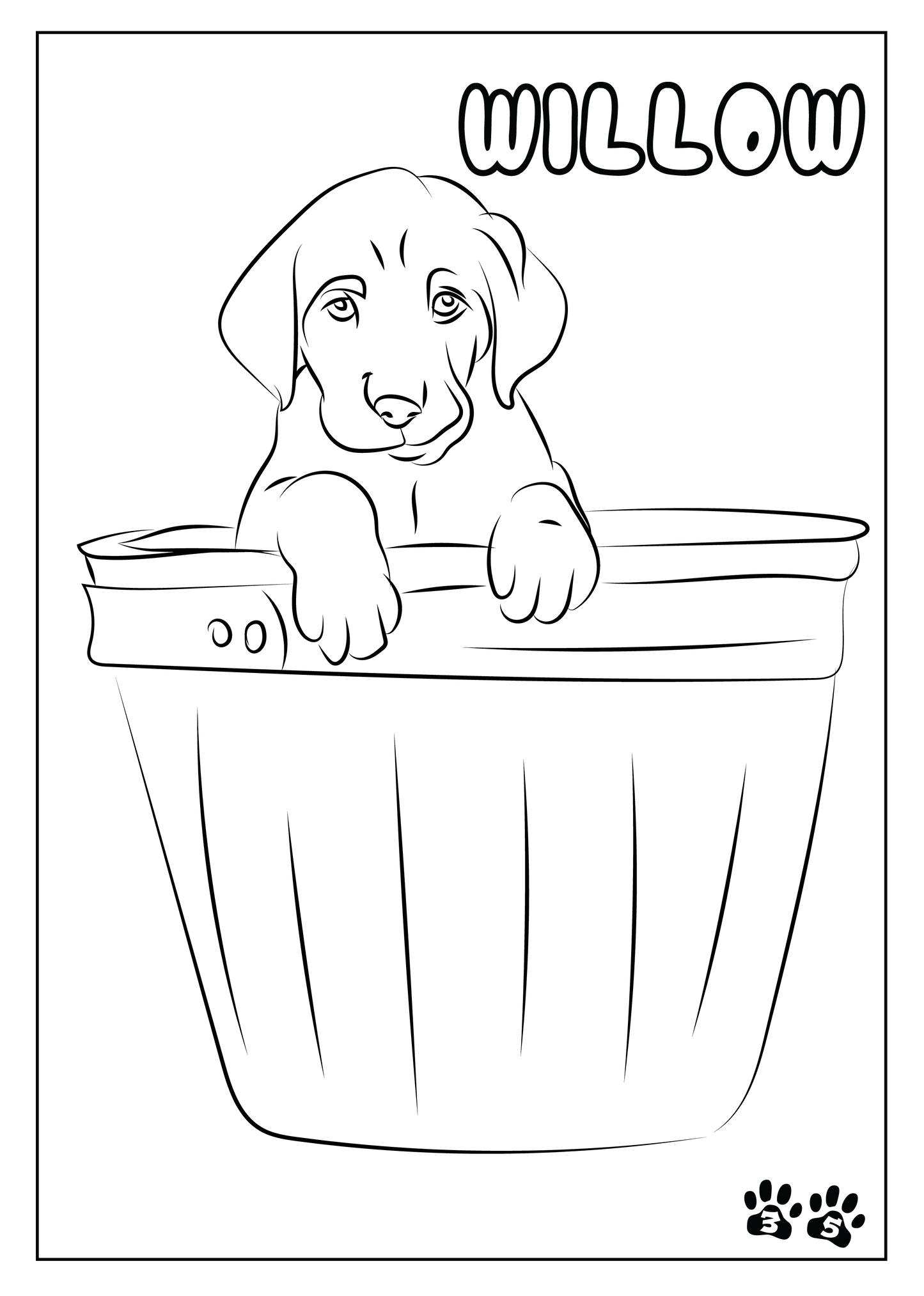 Custom Pet Coloring Pages