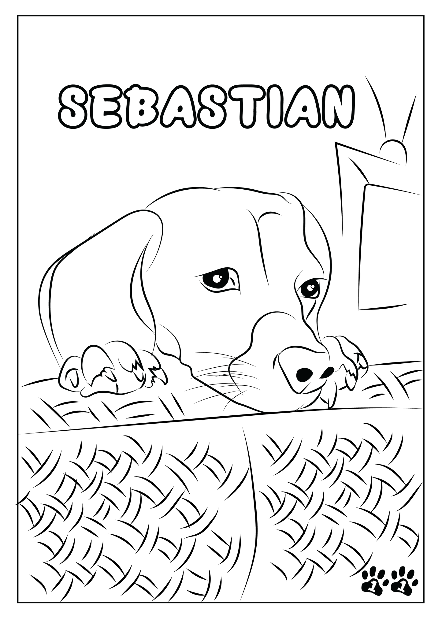 Custom Pet Coloring Pages